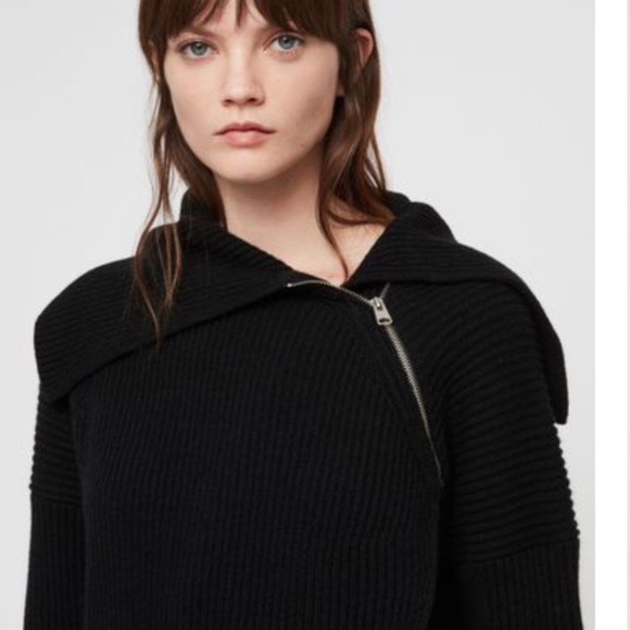 Nwt Allsaints Tallis Zip Cardigan 